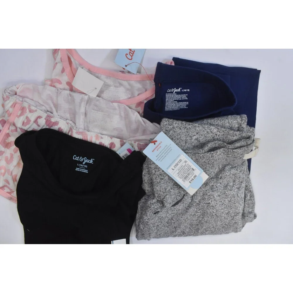 Cat & Jack Buk Lot Of 11 Girls Size 10/12 Mixed Season Tops Bottoms Shorts